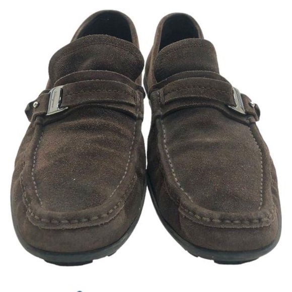 Salvatore Ferragamo Men\'s Brown Suede Slip On Penny Loafers Size 11 with COA main image 5